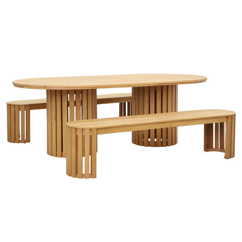 FORME EUCALYPTUS WOOD OUTDOOR DINING TABLE