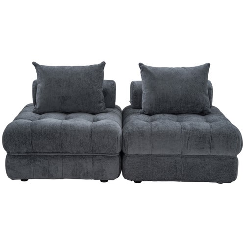 EVER DREAMING LIVING ELLA BOUCLE LOUNGE CHAIRS (SET OF  2) HB0034