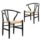 HANS WEGNER WISHBONE REPLICA DINING CHAIRS (SET OF 2)