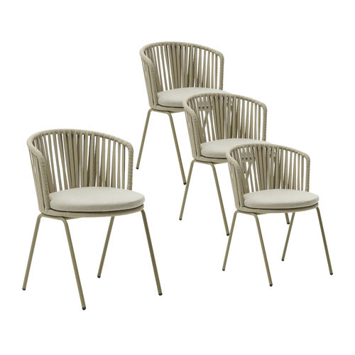 SALMI OUTDOOR DINING CHAIRS (SET OF 4)