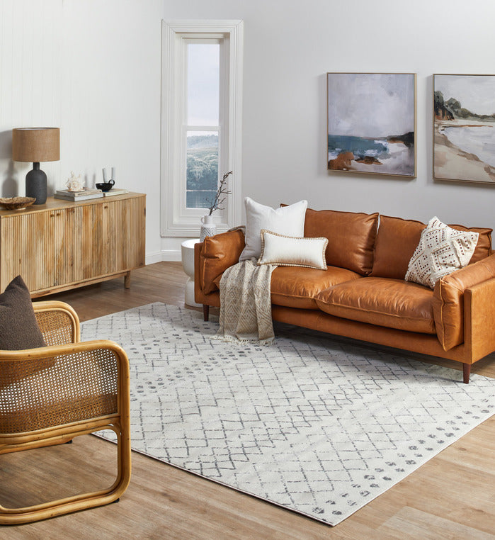 TERRY 3 SEATER GENUINE LEATHER SOFA HB0040